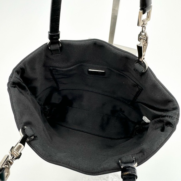 Prada Black Nylon Clip Handle Mini Tote Bag - Picture 10 of 14